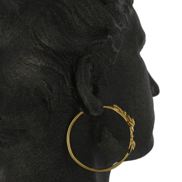 LARGE FLOWER HOOPS