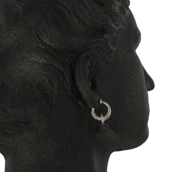 ROMAN HOOPS / SMALL / SILVER