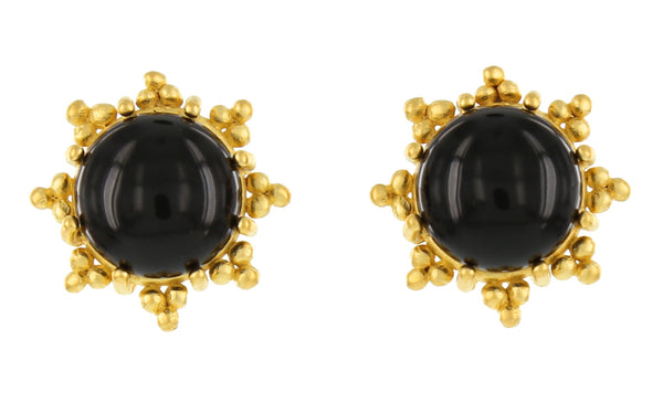 STARBURST BUTTONS / BLACK ONYX