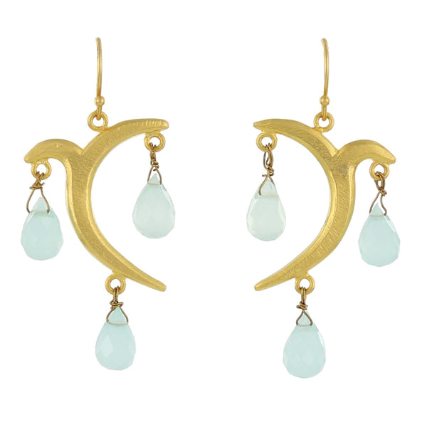 SMALL ARABESQUE / AQUA CHALCEDONY