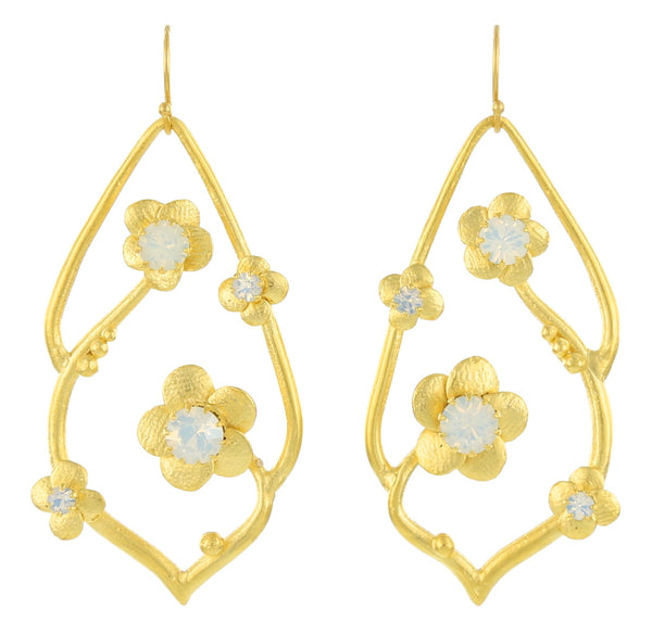 CHERRY BLOSSOM FRENCH WIRES / WHITE OPAL