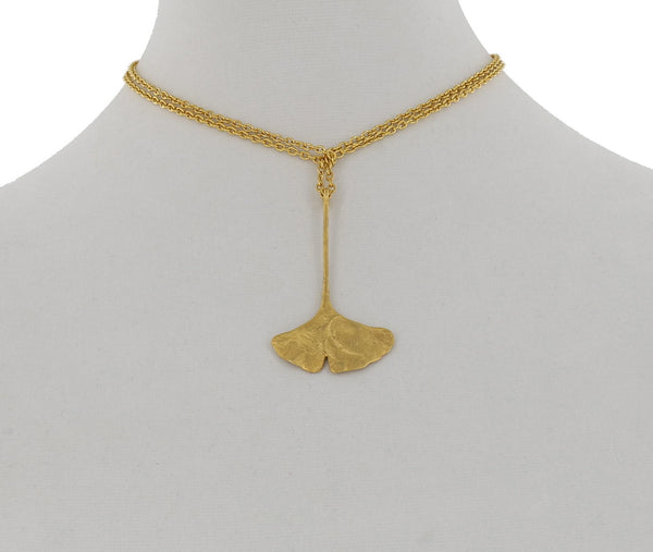 GINGKO LEAF PENDANT
