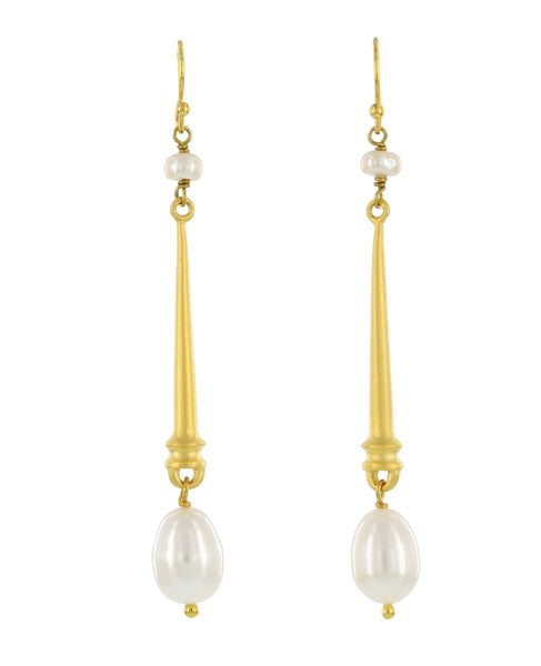 LONG DOUBLE PEARL FRENCH WIRES