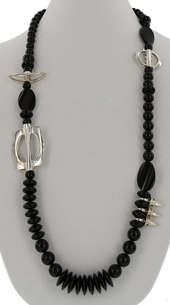 ONE OF A KIND SILVER / BLACK ONYX NECKLACE