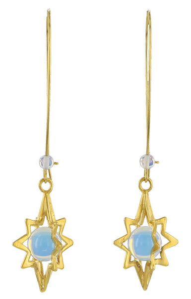 STAR CAGE / GOLD / OPALITE