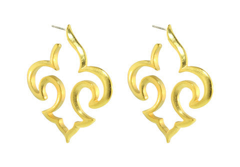 FLEUR DE LIS HOOPS